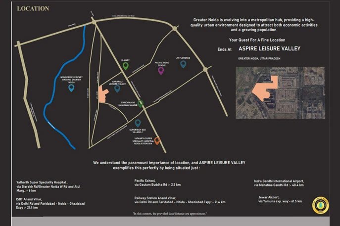 AU Aspire Leisure Valley location map